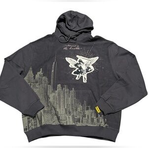 Civilized 'Blessed By The Hustle' men’s Hoodie sweater gray expresso size medium